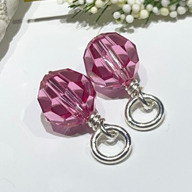 Pink Swarovski Charms - Etsy