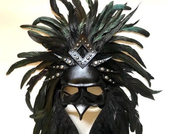 Raven Leather Mask