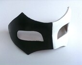 Half and Half Bandit Leather Mask