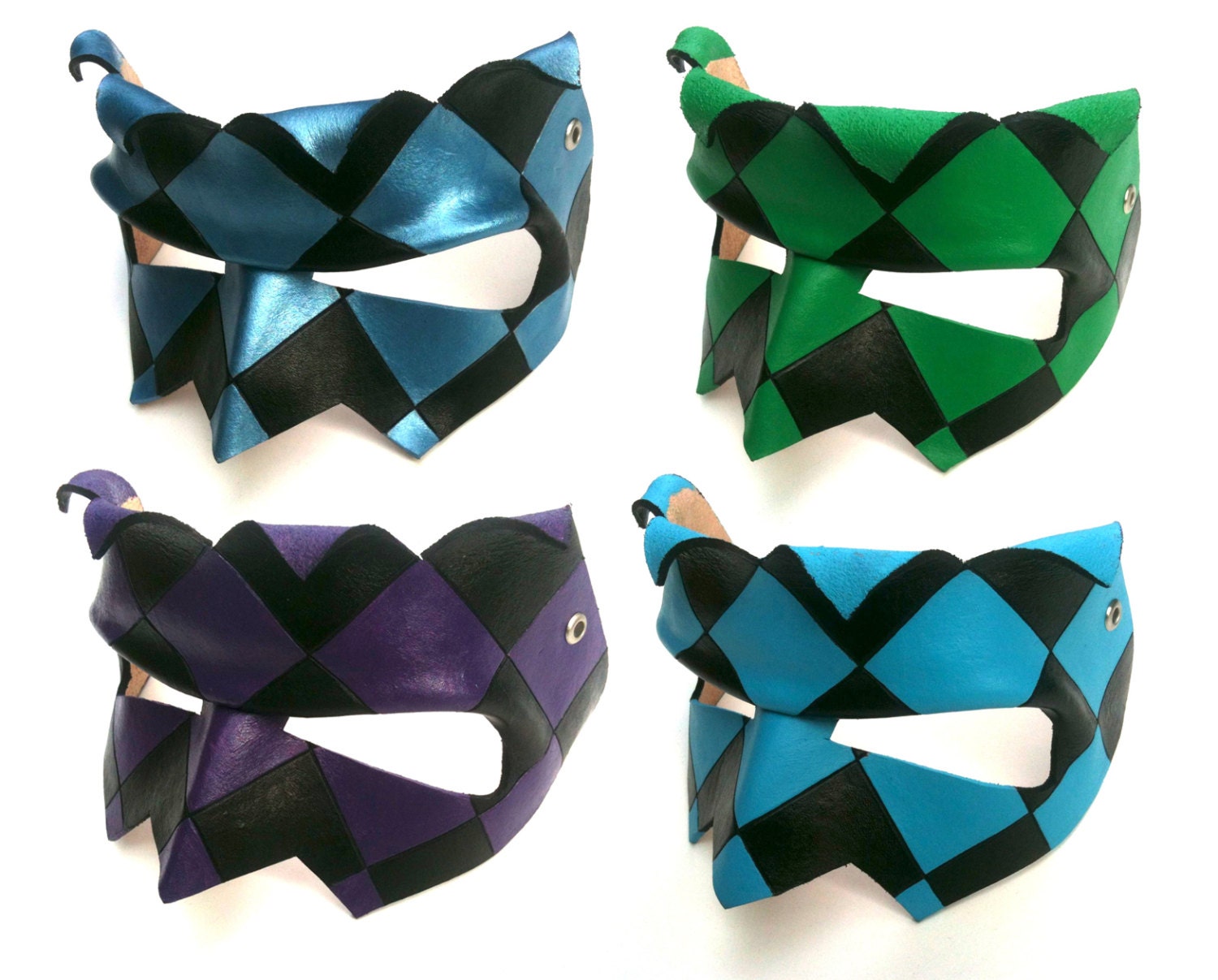 Domino Leather Mask. Etsy