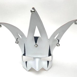 Harlequin Jester Leather Mask