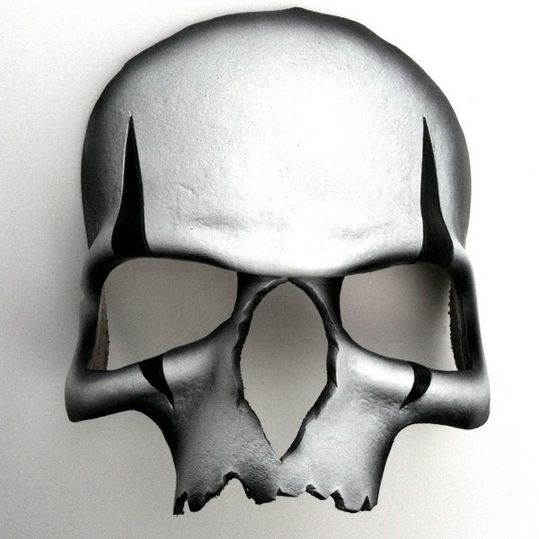Harlequin Skull Leather Mask