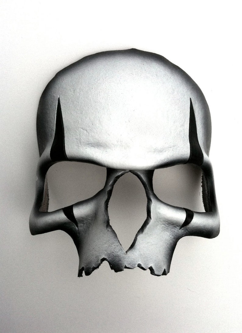 Harlequin Skull Leather Mask image 1