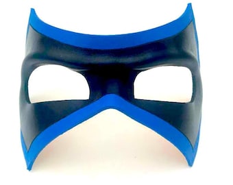 Gestreepte schurk lederen masker
