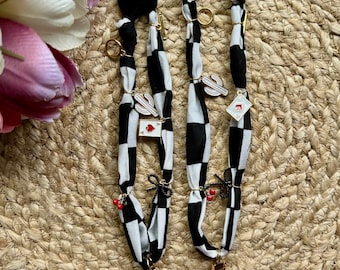 Bandana Checkered Charm Car Freshie Hanger | Fabric Air Freshener Holder |  Car Decor