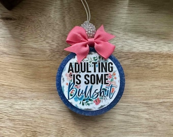 Adulting Is Some BS Car Freshie |  Hand Crafted Aroma Bead Air Freshener