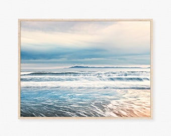 California seascape photograph, Abstract seascape print, Wave photograph, Abstract surf photo, Abstract wave photo, California coastline art