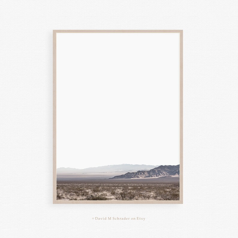 Desert Landscape Print Mojave Printable Mountain Range - Etsy