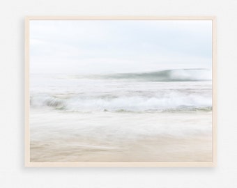 Ocean wave print, Abstract seascape, Seascape print, Minimalist seascape, Wave photograph, Coastal abstract, Wave seascape decor, Surf print