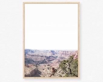 Minimalist Grand Canyon Print, Desert Landscape Photography, Arizona Printable, Grand Canyon Photo, Boho Landscape Print, Desert Printable