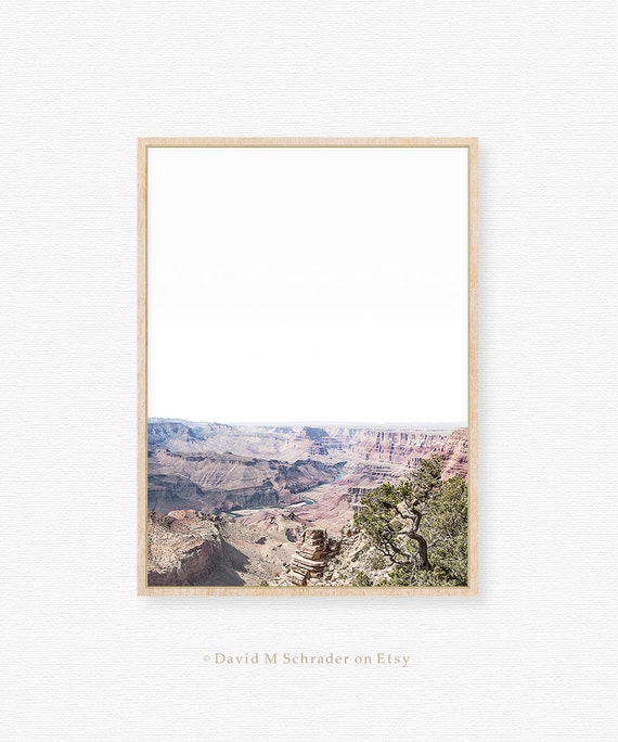 Minimalist Grand Canyon Print, Desert Landscape Photography, Arizona Printable, Grand Canyon Photo, Boho Landscape Print, Desert Printable