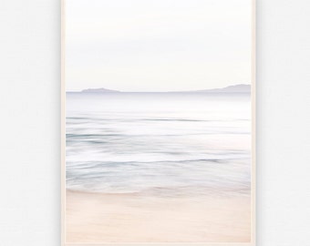 Ocean wave print, Minimalist seascape, Island art print, Tranquil sea photo, Wave photography, Wave printable, Calming landscape, Pastel art