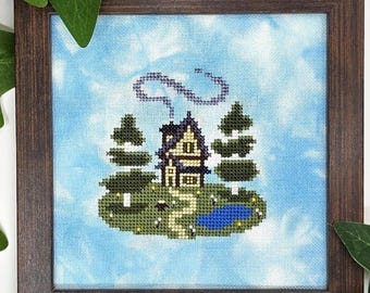 A Stitcher's Cottage - kruissteekpatroon huis