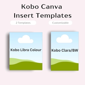 Kobo Insert Template Bundle Case Digitaler Download Kindle Hülle Insert Pack Cover Design Digitaler Download DIY Anpassbare Optionen DIY Case