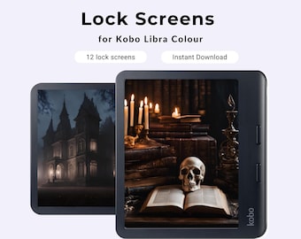 Kobo Libra Colour Lock Screens Gothic Images Tablet Dark Romance Design Digital Screen Savers Victorian Elements Backgrounds Accessories