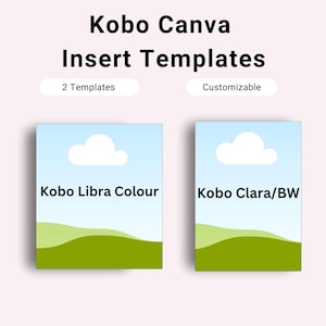 Kobo Insert Template Bundle Case Digitaler Download Kindle Hülle Insert Pack Cover Design Digitaler Download DIY Anpassbare Optionen DIY Case