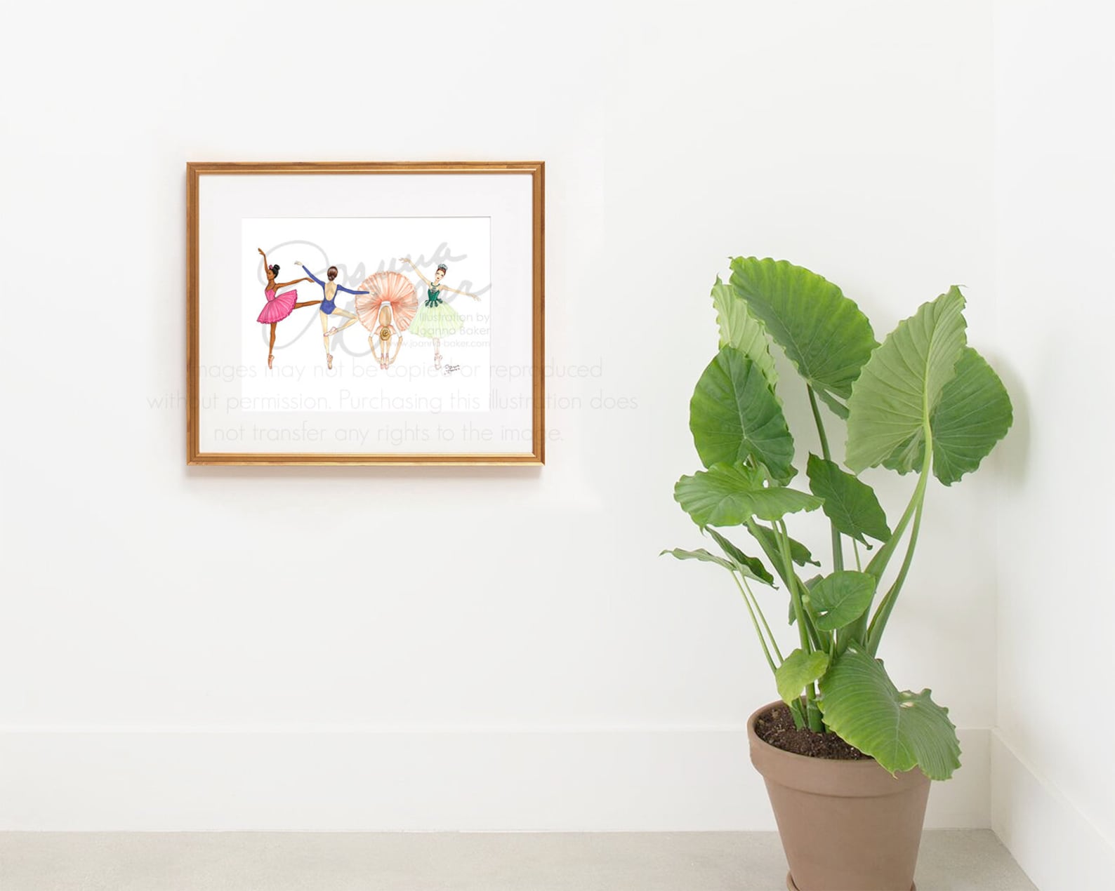 ballerina besties fashion illustration art print / fashion sketch, girls room decor, pointe shoes, tutu, ballet art print, dance