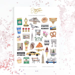 New York City Stickers / NYC Stickers, Travel Journal Stickers, Planner Stickers, I Love New York, NYC Souvenir Stickers, New York Stickers