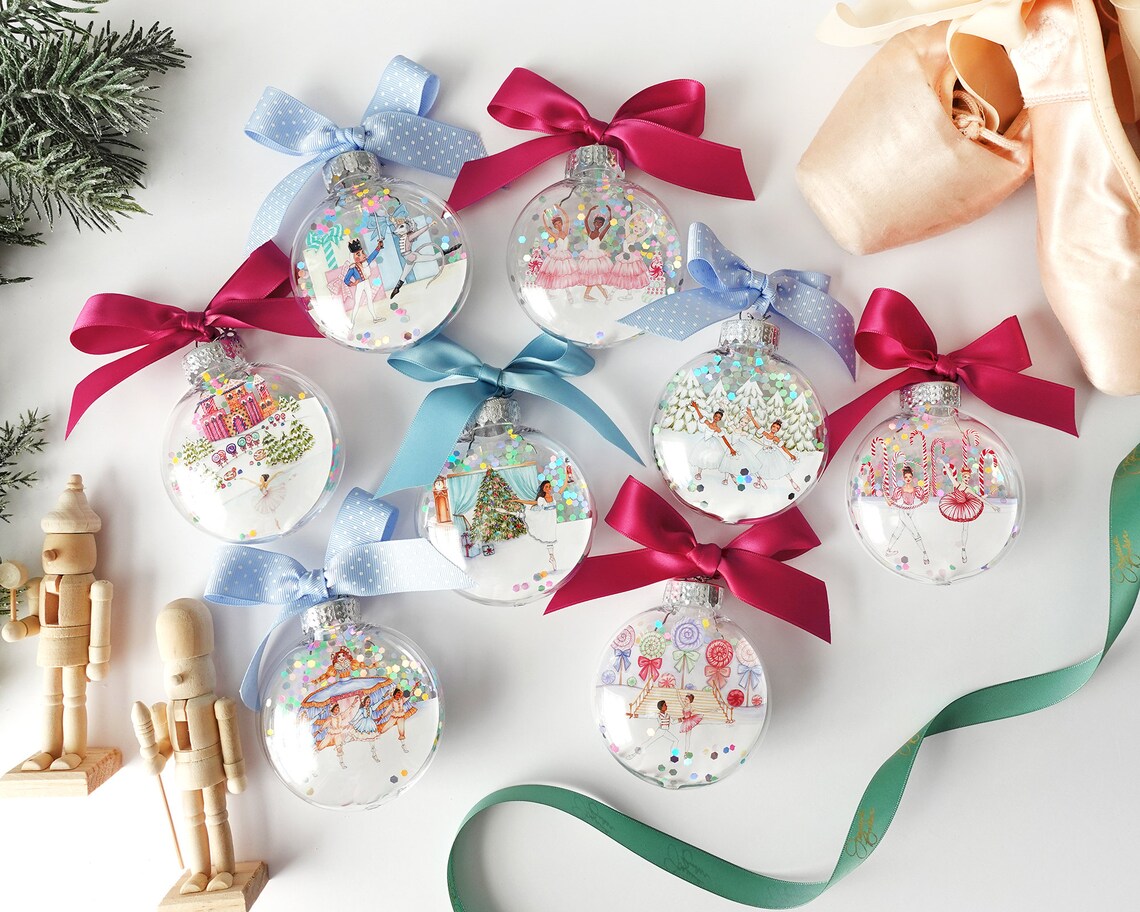 Create Your Own Nutcracker Gift Set Glitter Ornament Set of Etsy