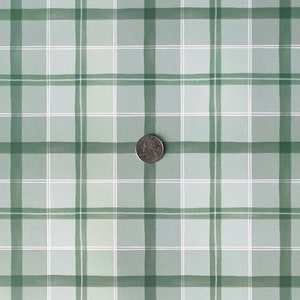 Gift Wrap Sheets - Mint Green Watercolor Plaid / Christmas Gift Wrap, Holiday Wrapping Paper, Plaid Gift Wrap, Green Wrapping Paper Sheets image 3