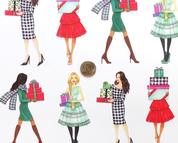 wrapping paper dress Little Girl in Dress-Wrapping Wrapping Paper Bows Dress