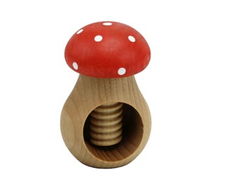 Wooden (beech) mushroom nutcracker (Made in Romania)