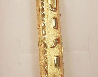 Genuine 18K yellow/ white/rose gold jewelry - Personalize your 3D (cylinder) cartouche 2, 3 or 4 sides for baby/ women/ men