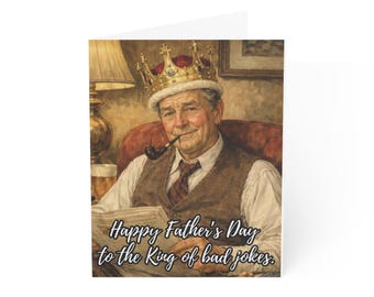 Dad Joke Father's Day Card Funny King