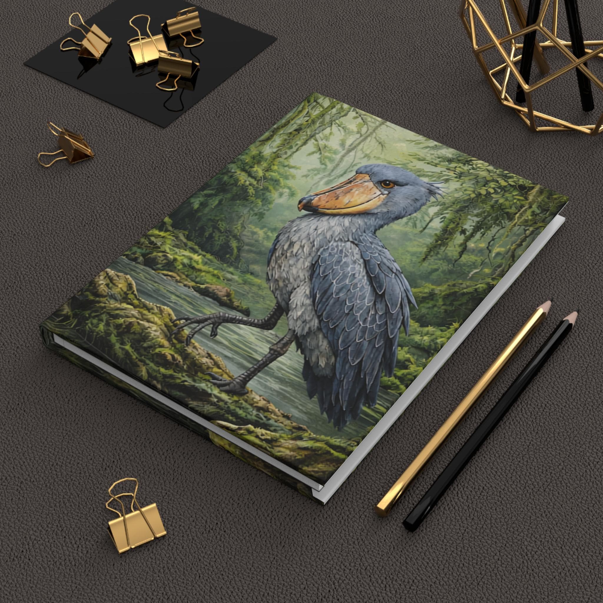 Shoebill Crane Notebook Prehistoric Bird Journal Dinosaur Stork Diary ...