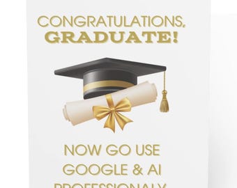Funny Graduation Google Greeting Card For Grad