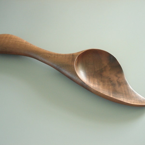 WALNUT SCOOP SPOON wooden spoon hand carved by Spoontaneous, wood spoon, carving, art spoons, spoon, carved spoon, wood anniversary gift