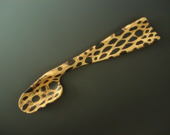 CACTUS SKELETON wooden spoon hand carved by Spoontaneous, wood spoon, wood carving, art spoons, spoon, carved spoon, wood anniversary gift