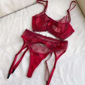 Red Bra Panty Set