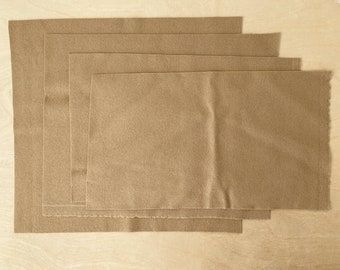 Pendleton Wool Fabric / Remnant / #246 Camel Chaps Tan Eco-Wise  / 4 pieces / Free shipping in US