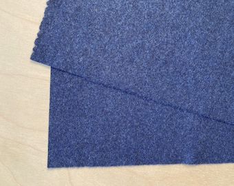 Pendleton Wool Fabric / Remanente / #197 - Heathered Navy Eco-Wise / 2 piezas / Envío gratis en EE. UU.