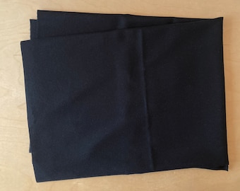 Pendleton Wool Fabric / Remnant / #185 - Black Eco-wise  / 1 piece / Free shipping in US