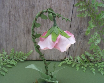 Handmade fairy garden miniature flower lantern for indoor faerie dollhouse display