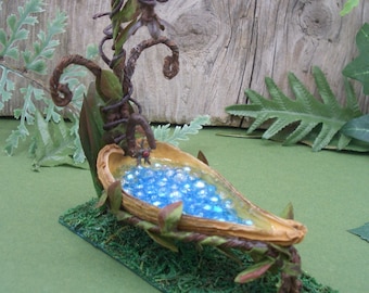Fairy bathtub, miniature decoration for indoor fairie garden display