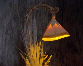 Lighted fairy lantern, handmade miniature lantern for indoor faerie garden display