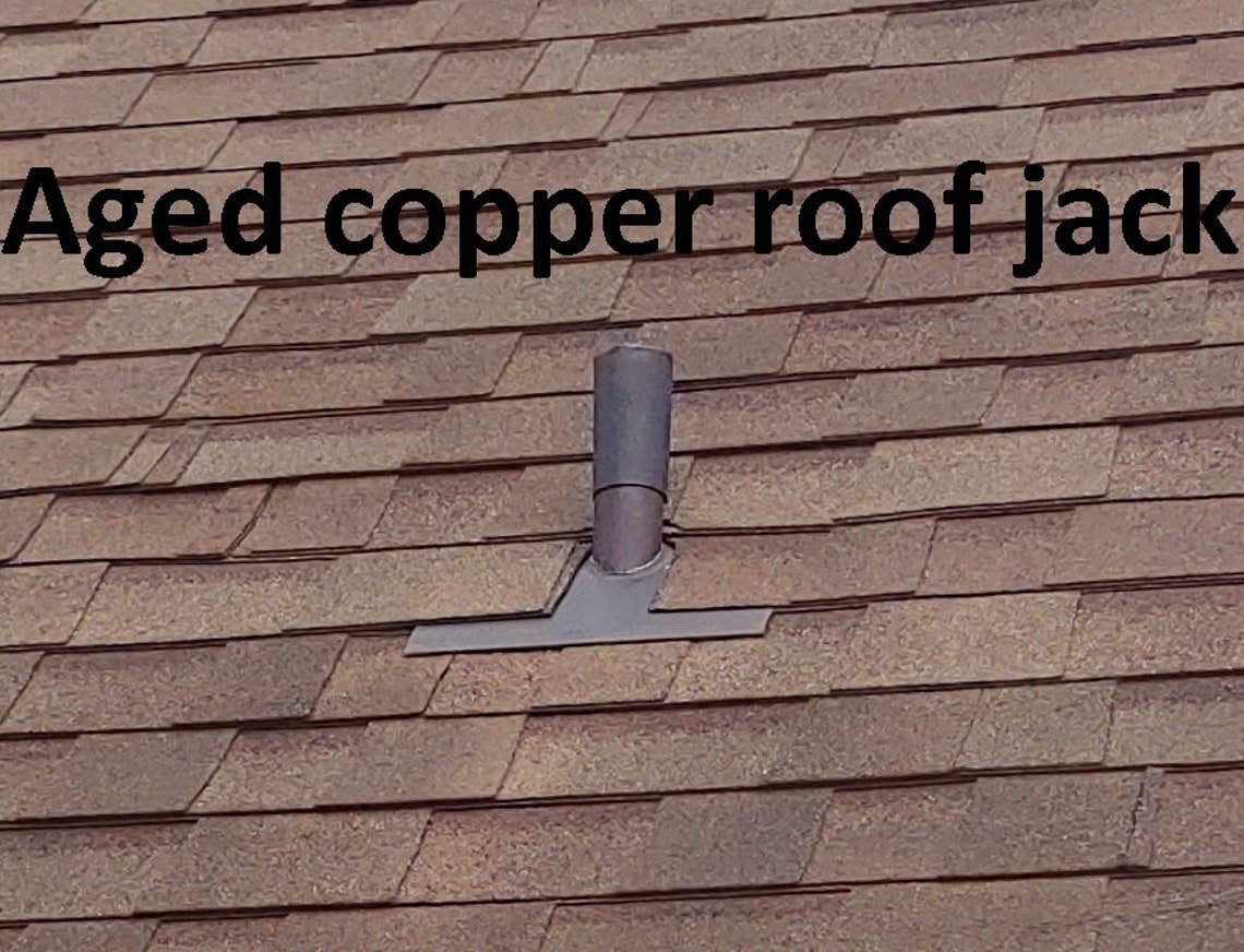 thumbnail image 2 of Handmade Copper Roof Vent Jack For PVC Plumbing Pipe - Made In USA 2 of 6