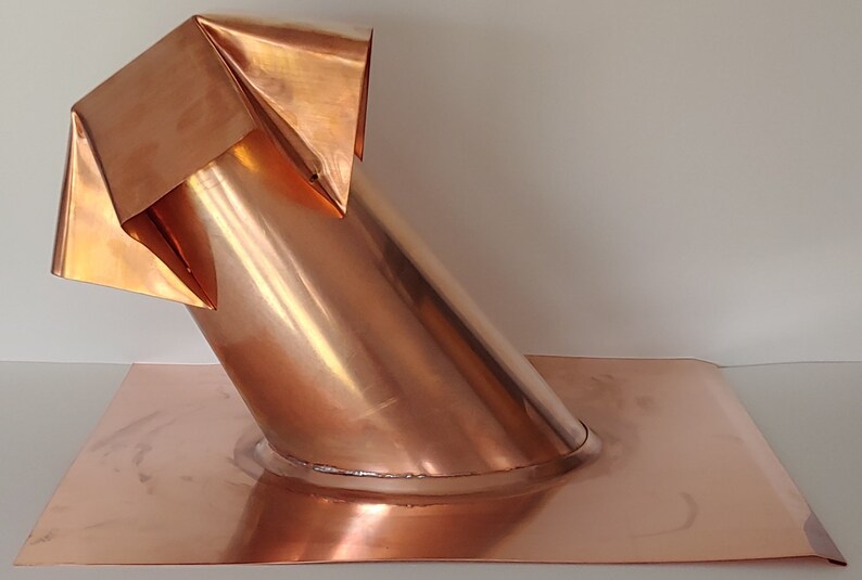 Copper Roof Jack Vent Stack 2 Sizes Variable Pitch 3 to 12 on 12 Etsy