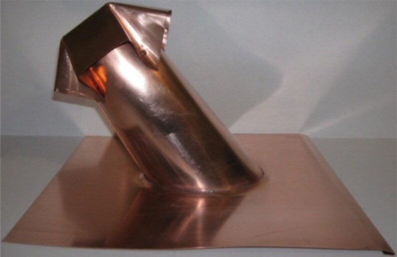 Copper Roof Jack Vent Stack 2 Sizes Variable Pitch 3 to 12 on 12 Etsy