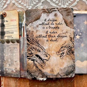 Dragon Fourth Wing Parchment Basgiath College Xaden Fantasy Bookish Universe Book Kindle 6 inch / Paperwhite / OASIS Insert for Clear Case