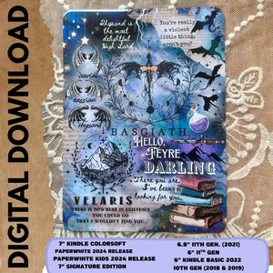 ACOTAR x Fourth Wing Kindle Insert: Fantasy Bookish Design Paperwhite / Basic (Digital Download)