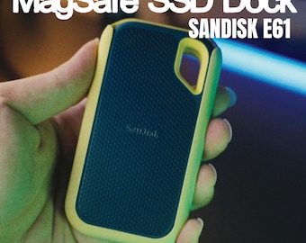 SanDisk E61用MagSafe SSDドック、iPhone映画制作用ポータブル外付けドライブマウント
