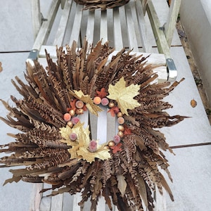 Christmas handmade pheasant  feather Wreath
