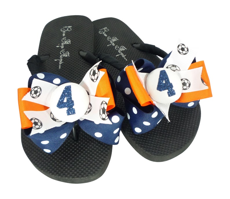 sparkly bow flip flops