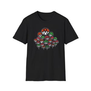 Psychedelic Mushroom T-Shirt, Trippy Graphic Tee, Hippie Vibes Shirt, Retro 70s Clothing, Festival Wear, Psychedelic Art Apparel