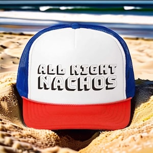 Nachos Trucker Cap - Fun Foodie Hat for Taco Tuesday, Food Lovers Gift, Snack Enthusiasts, Novelty Headwear, Mexican Food Lover&#39;s Apparel