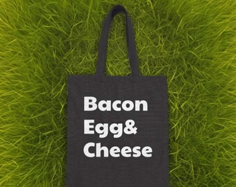 Sac En Tissu Fourre-tout BAE Bacon And Eggs, Thème Street Food, 38x42 Cm - Neuf Avec étiquettes